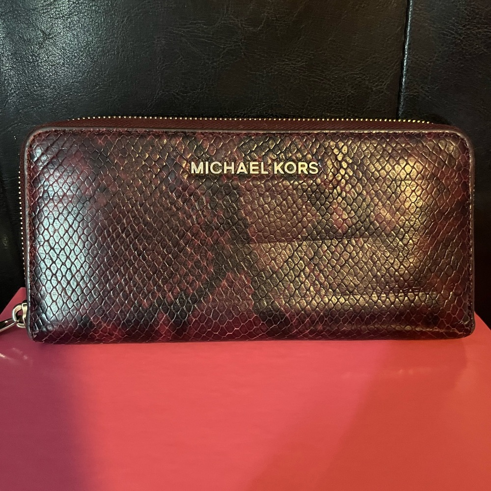 Michael Kors Snake Print Wallet - image 1